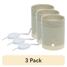 (3 pack) Electric Speckled Gray Ceramic Oil Warmer, Single Pack