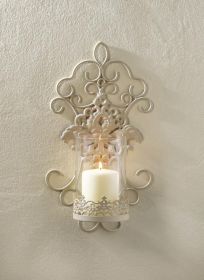 wElegant Lace Wall Sconce for Romantic Ambiance