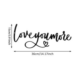 LOVE YOU MORE Wall Fixed Medal Holder (Option: Style1)